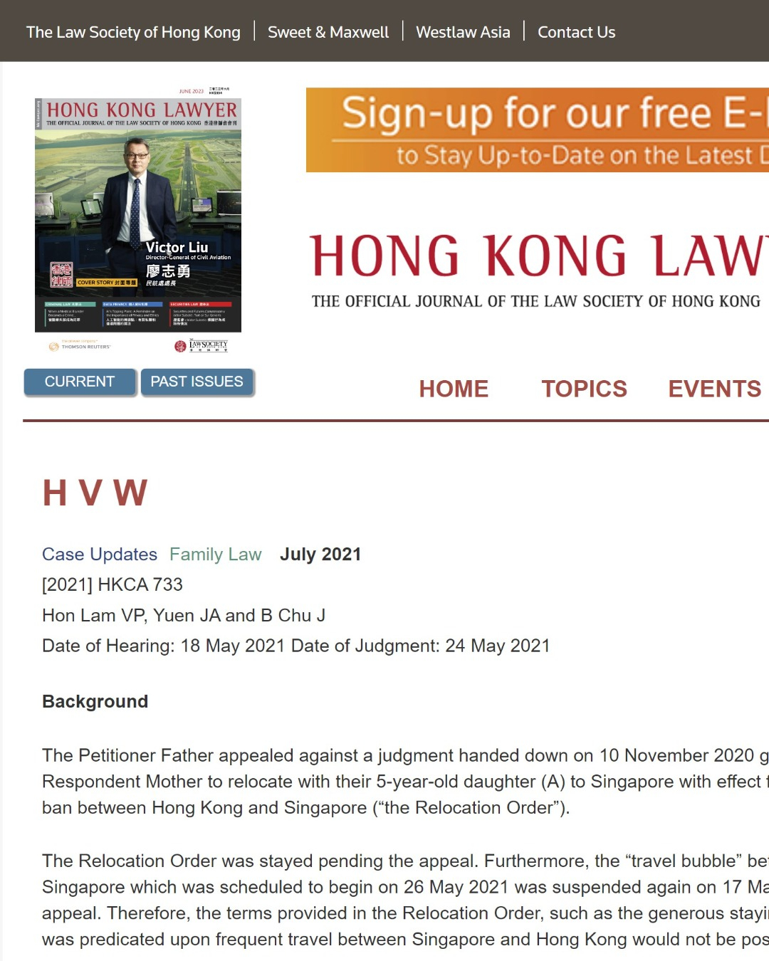 Caroline McNally for Honkg Kong Lawyer